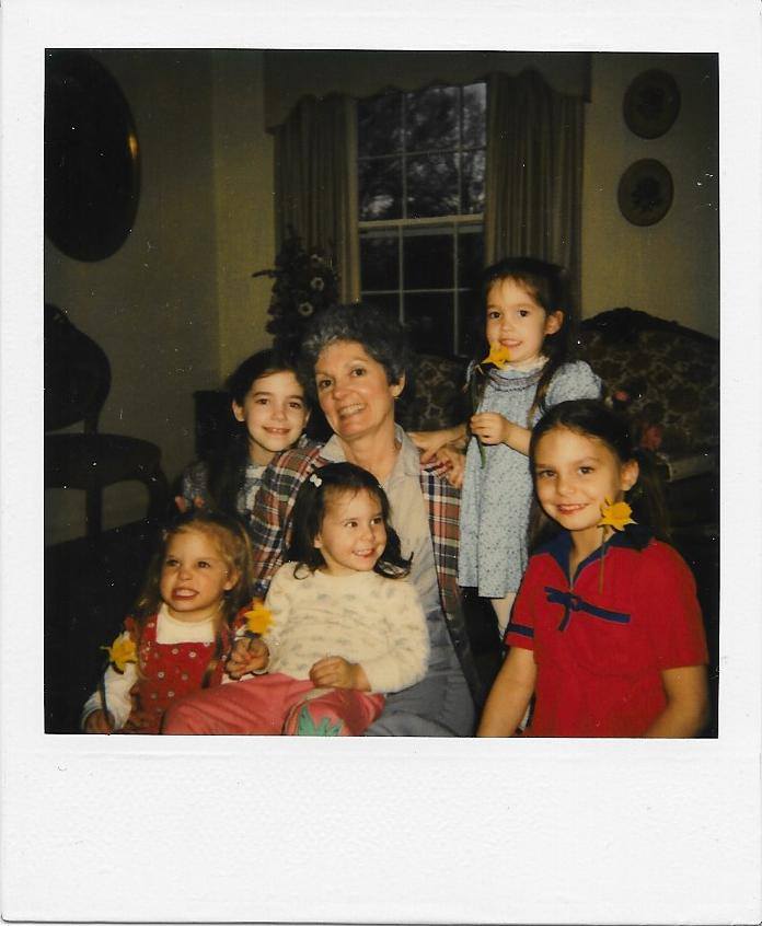 Mimi with five of her 20 grandchildren